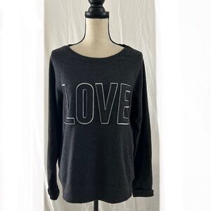 Reflex “LOVE” Graphic Grey Crewneck Sweatshirt  Size Large